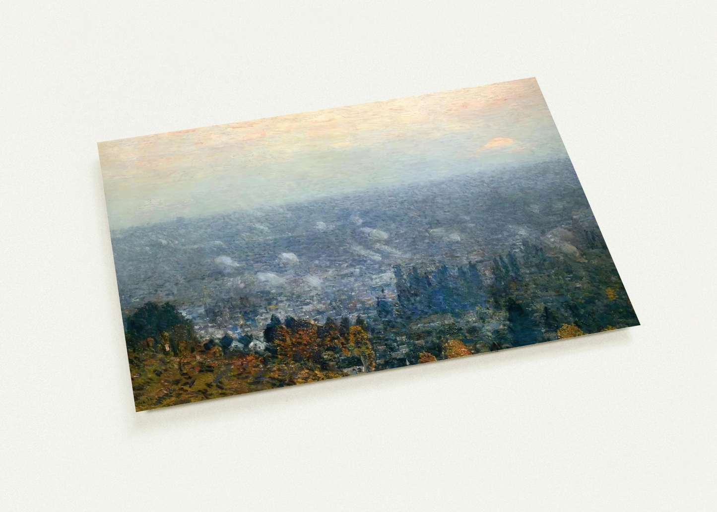 Mount Hood and the Valley of the Willamette By Childe Hassam Pack of 10 Post Cards | Childe Hassam Post Cards | A6 (10.5 x 14.8 cm) - 4.1 x 5.8 inches