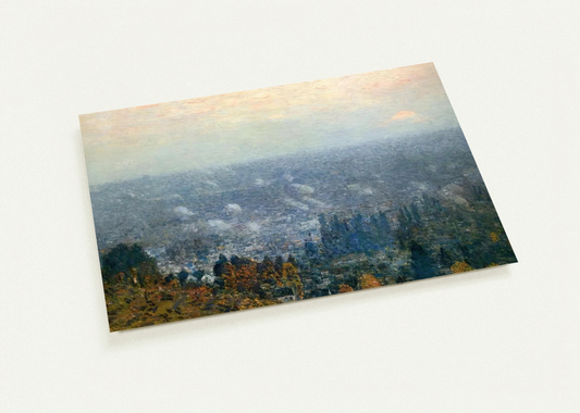 Mount Hood and the Valley of the Willamette By Childe Hassam Pack of 10 Post Cards | Childe Hassam Post Cards | A6 (10.5 x 14.8 cm) - 4.1 x 5.8 inches