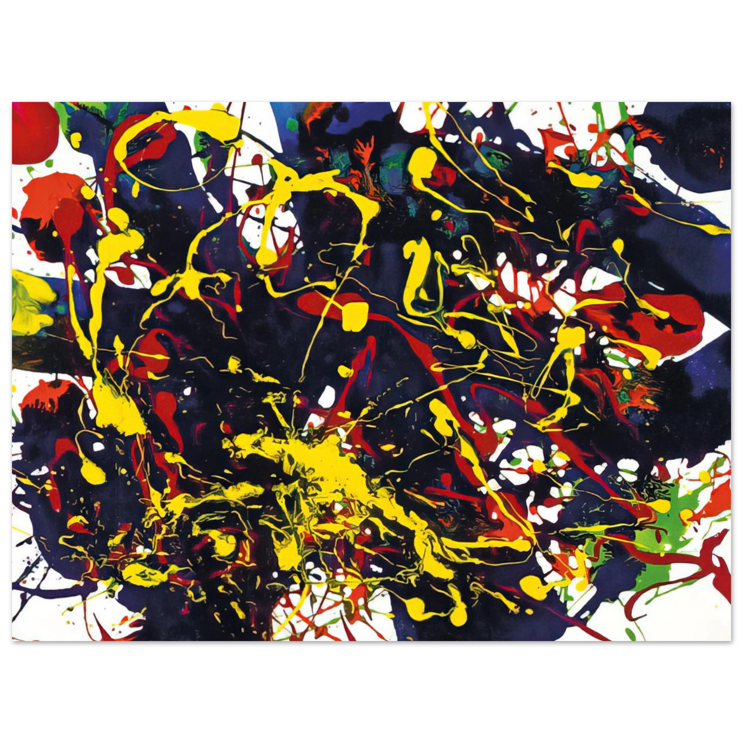 Sam Francis - Untitled  SFP94-79  SFF 1755  Fine Art Poster - Default Title