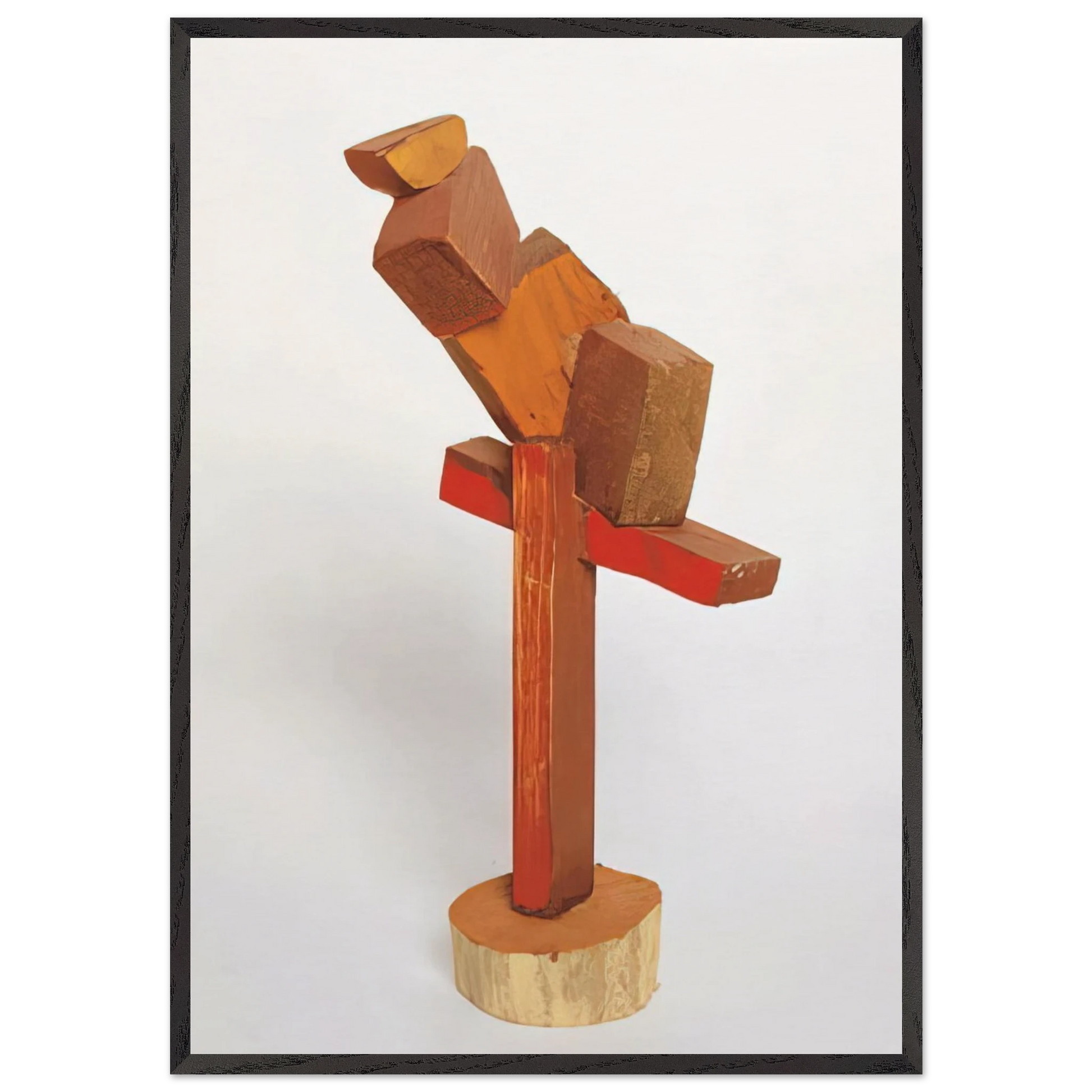 DIVERTIMENTO 1997 - Esteban Vicente Framed Art Print – Black Wooden Frame - Default Title - -Framed Art Print