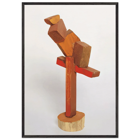 DIVERTIMENTO 1997 - Esteban Vicente Framed Art Print – Black Wooden Frame - Default Title - -Framed Art Print