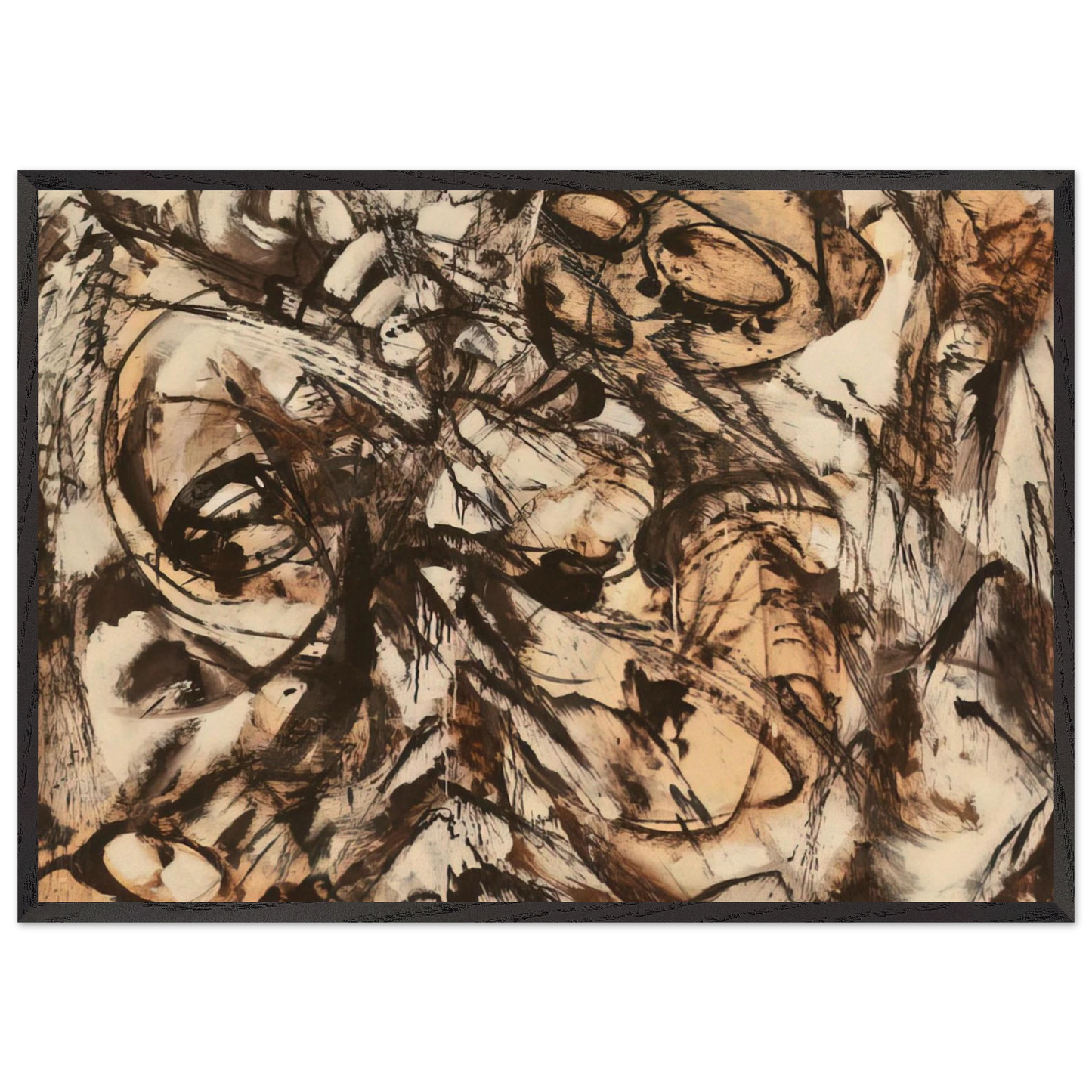 The Guardian - Lee Krasner Framed Art Print – Black Wooden Frame - Default Title - -Framed Art Print