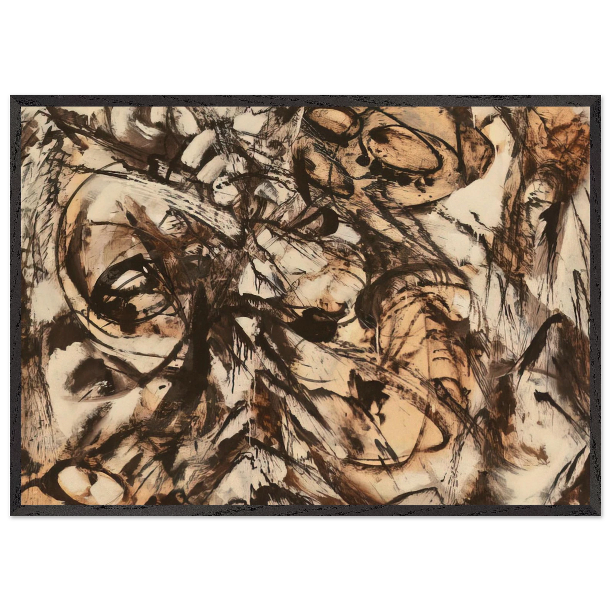 The Guardian - Lee Krasner Framed Art Print – Black Wooden Frame - Default Title - -Framed Art Print