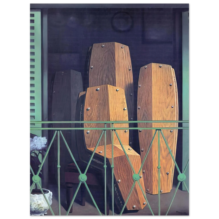 Rene Magritte - MANET S BALCONY 1950  75x100 cm / 30x40inches Fine Art Poster