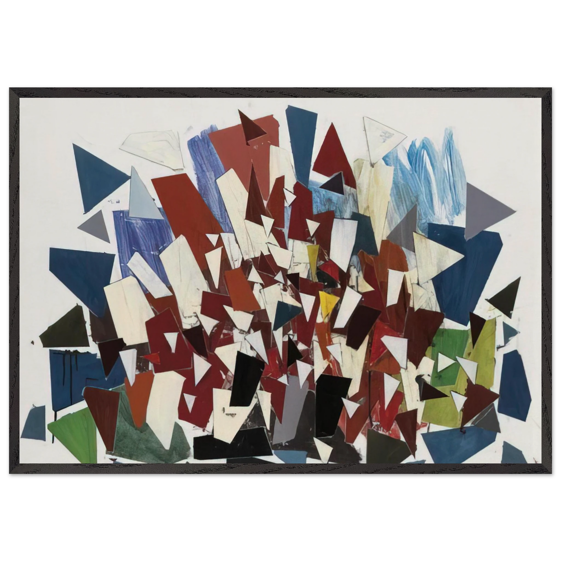 7--7--N - 1992 - Robert Goodnough Framed Art Print – Black Wooden Frame - Default Title - -Framed Art Print