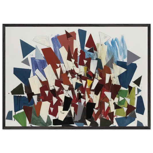 7--7--N - 1992 - Robert Goodnough Framed Art Print – Black Wooden Frame - Default Title - -Framed Art Print