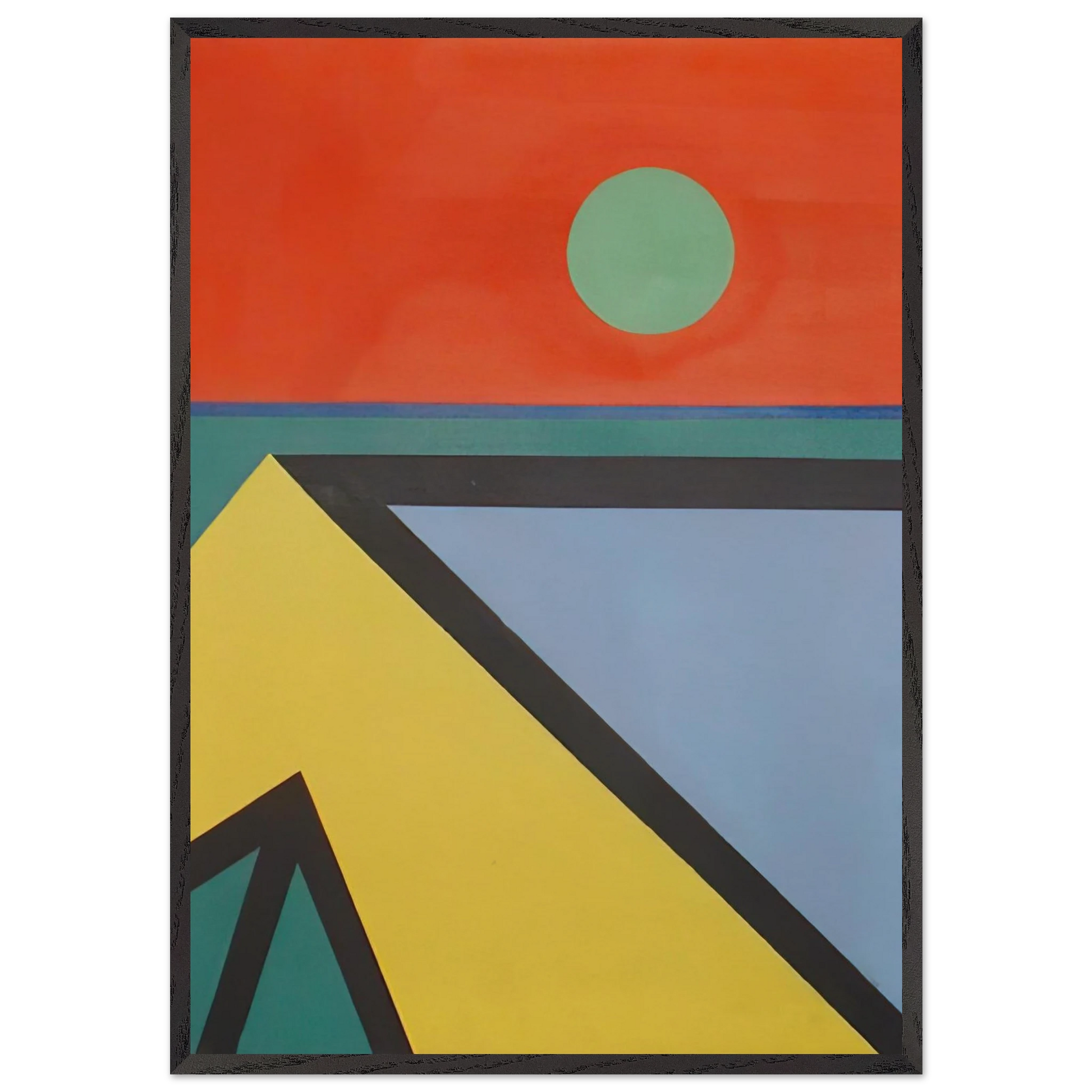 Untitled - 1965 N11 - Ronnie Landfield Framed Art Print – Black Wooden Frame - Default Title - -Framed Art Print