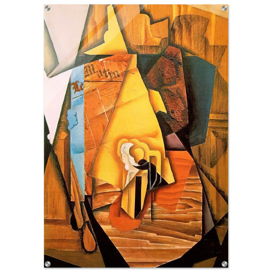 A MAN IN A CAFE 1914 - Juan Gris Acrylic Print - 70x100 cm / 28x40″ inches