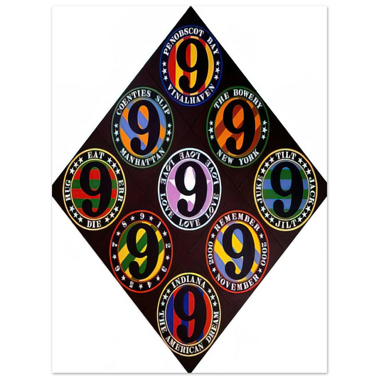 Robert Indiana - The Ninth American Dream Fine Art Poster - Default Title
