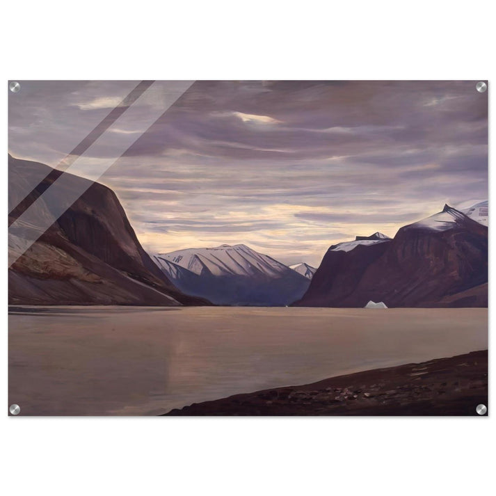 North Greenland Fiord, Gray Day - Rockwell Kent Acrylic Print - 70x100 cm / 28x40″ inches