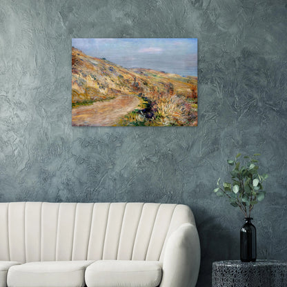 The Road to Giverny - claude monet Brushed Aluminum Print - 70x100 cm / 28x40 inches | claude monet Aluminum Print | claude monet Prints