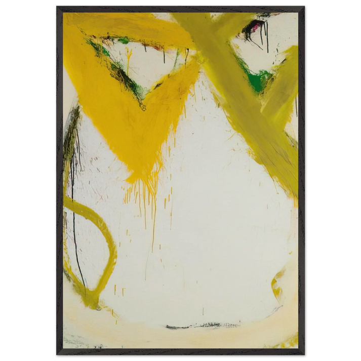 Butte - 1967 - Norman Bluhm 70x100 cm / 28x40 inches Framed Art Print – Black Wooden Frame