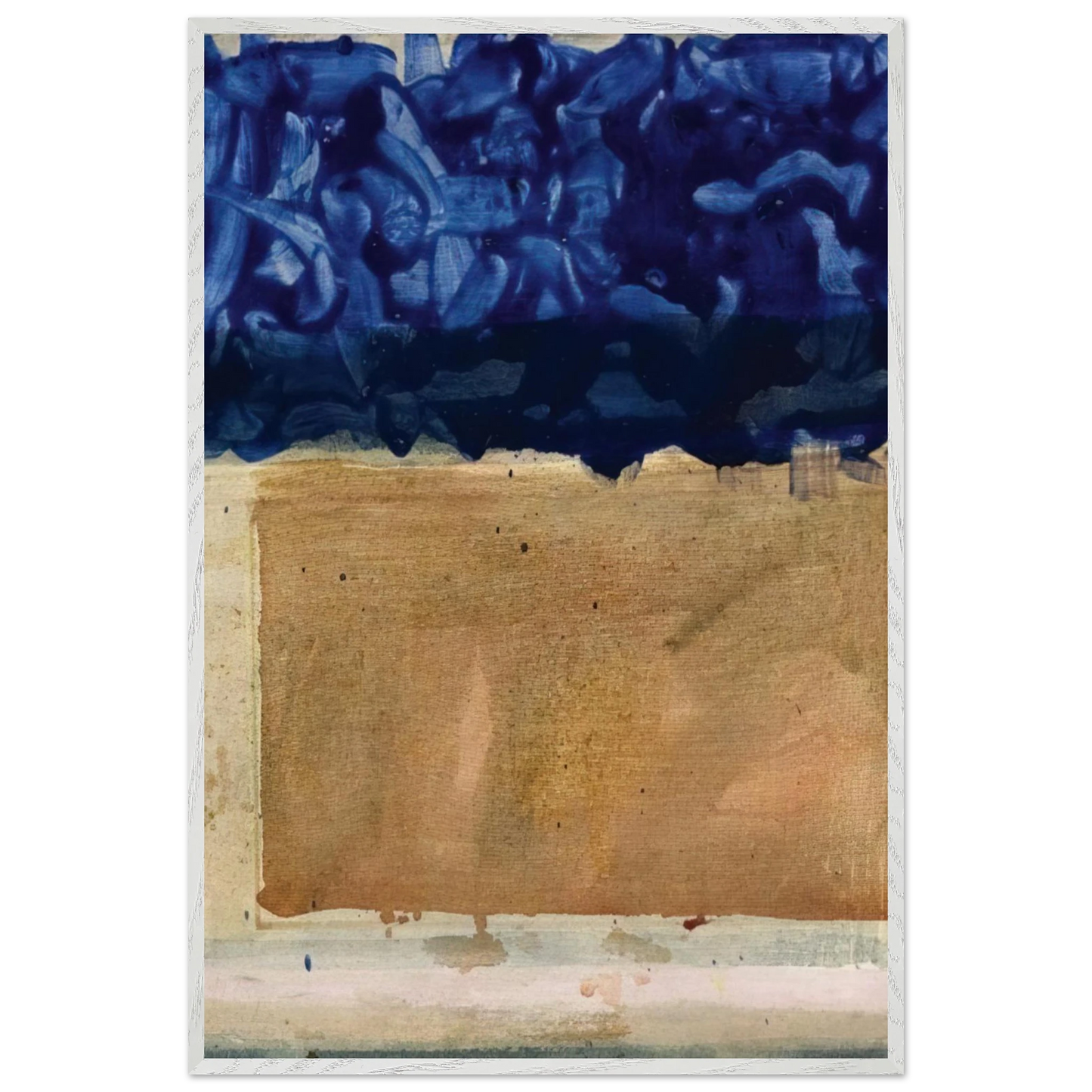 Helen Frankenthaler - Shoreline - 1952 Wall art - 40x60 cm / 16x24 inches - Premium Wooden Framed Poster With Fine Art Paper - Wood frame