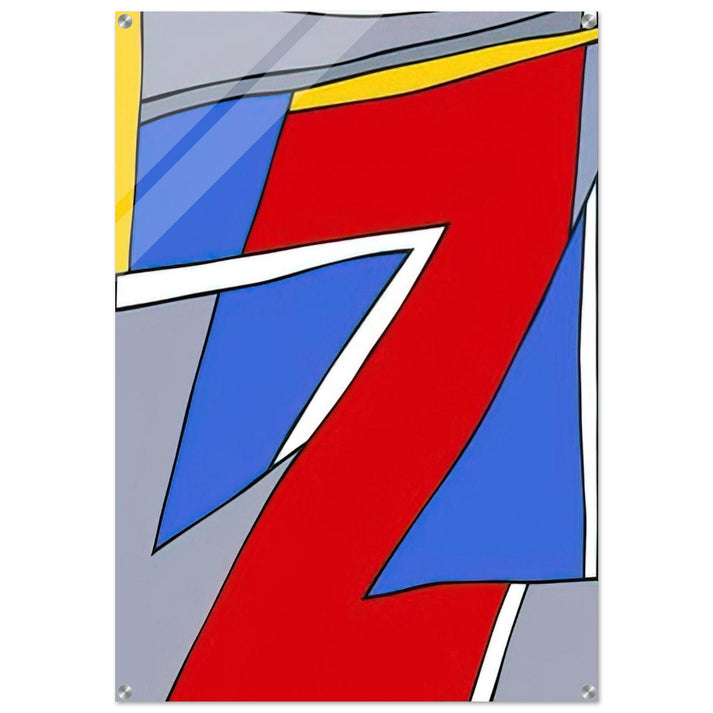 Ancient Image - 1984 - Nicholas Krushenick Acrylic Print - 70x100 cm / 28x40″ inches | Nicholas Krushenick Wall Art | Nicholas Krushenick Prints