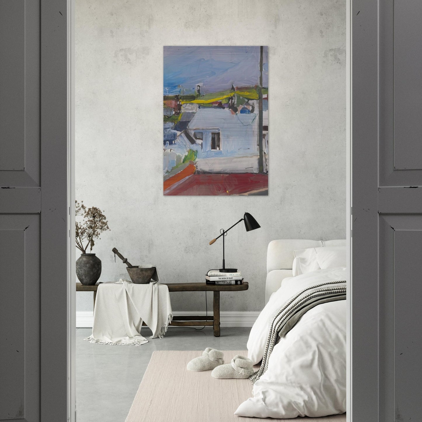 Chabot Valley - Richard Diebenkorn Brushed Aluminum Print - 70x100 cm / 28x40 inches | Richard Diebenkorn Aluminum Print | Richard Diebenkorn Prints