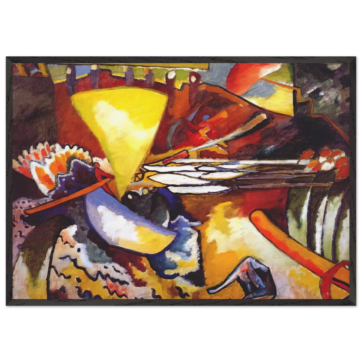 IMPROVISATION 11 1910 - Wassily Kandinsky Framed Art Print – Black Wooden Frame - Default Title - -Framed Art Print