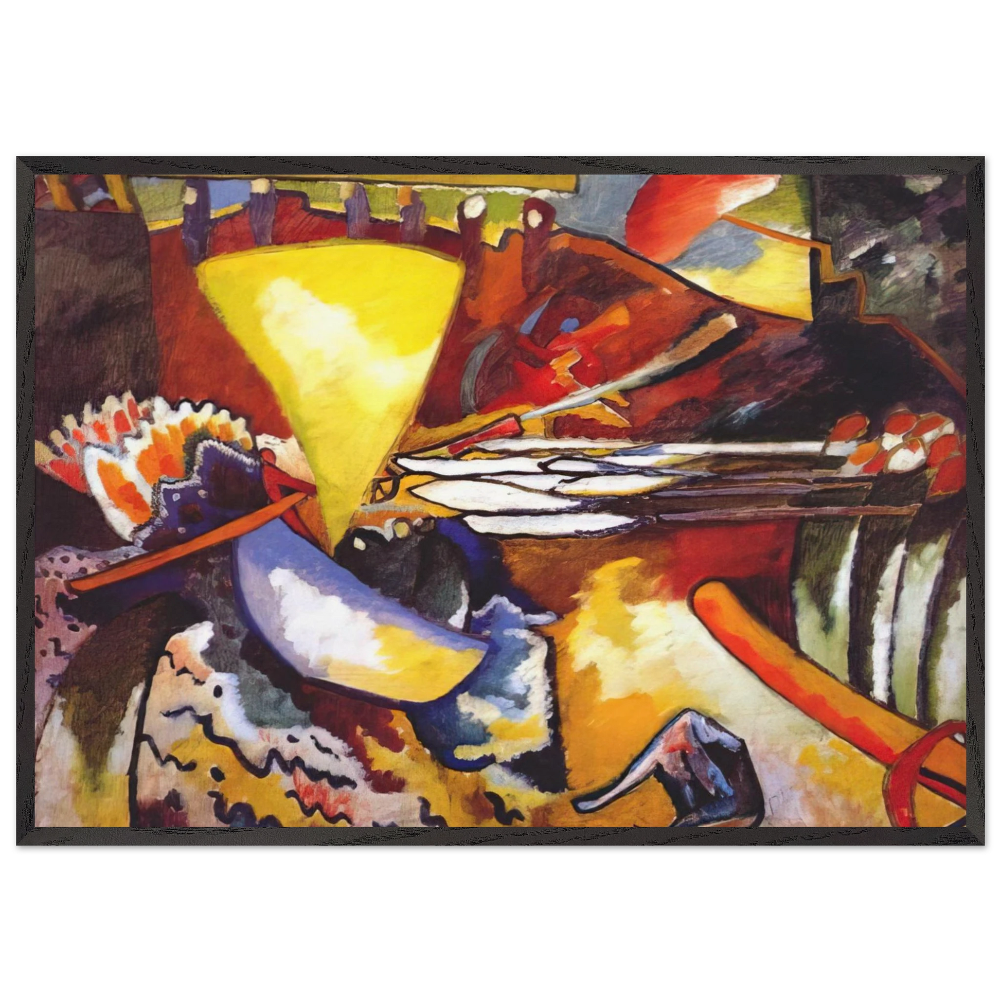 IMPROVISATION 11 1910 - Wassily Kandinsky Framed Art Print – Black Wooden Frame - Default Title - -Framed Art Print