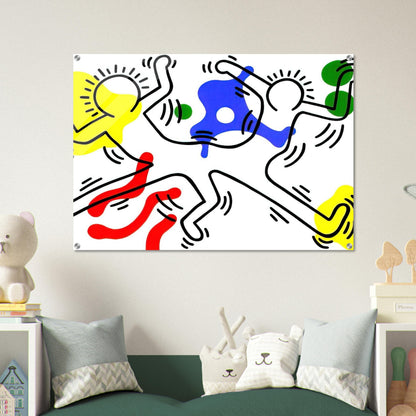 UNTITLED 1986 - Keith Haring Acrylic Print - 70x100 cm / 28x40″ inches | Keith Haring Wall Art | Keith Haring Prints