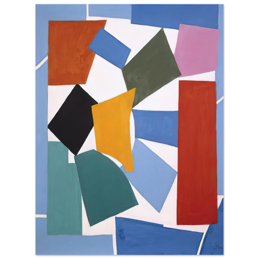 Alma Woodsey Thomas - WATUSI HARD EDGE 1963 Fine Art Poster - Default Title
