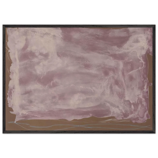 Soho Dreams - 1987 - Helen Frankenthaler Framed Art Print – Black Wooden Frame - Default Title - -Framed Art Print