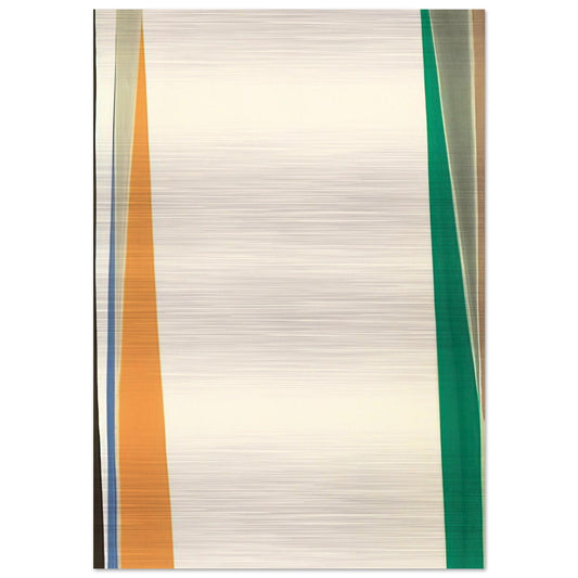 Open White Center - 1974 - Larry Zox Brushed Aluminum Print - 70x100 cm / 28x40 inches | Larry Zox Aluminum Print | Larry Zox Prints