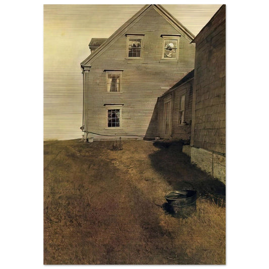 WEATHERSIDE - Andrew Wyeth Brushed Aluminum Print - 70x100 cm / 28x40 inches | Andrew Wyeth Aluminum Print | Andrew Wyeth Prints