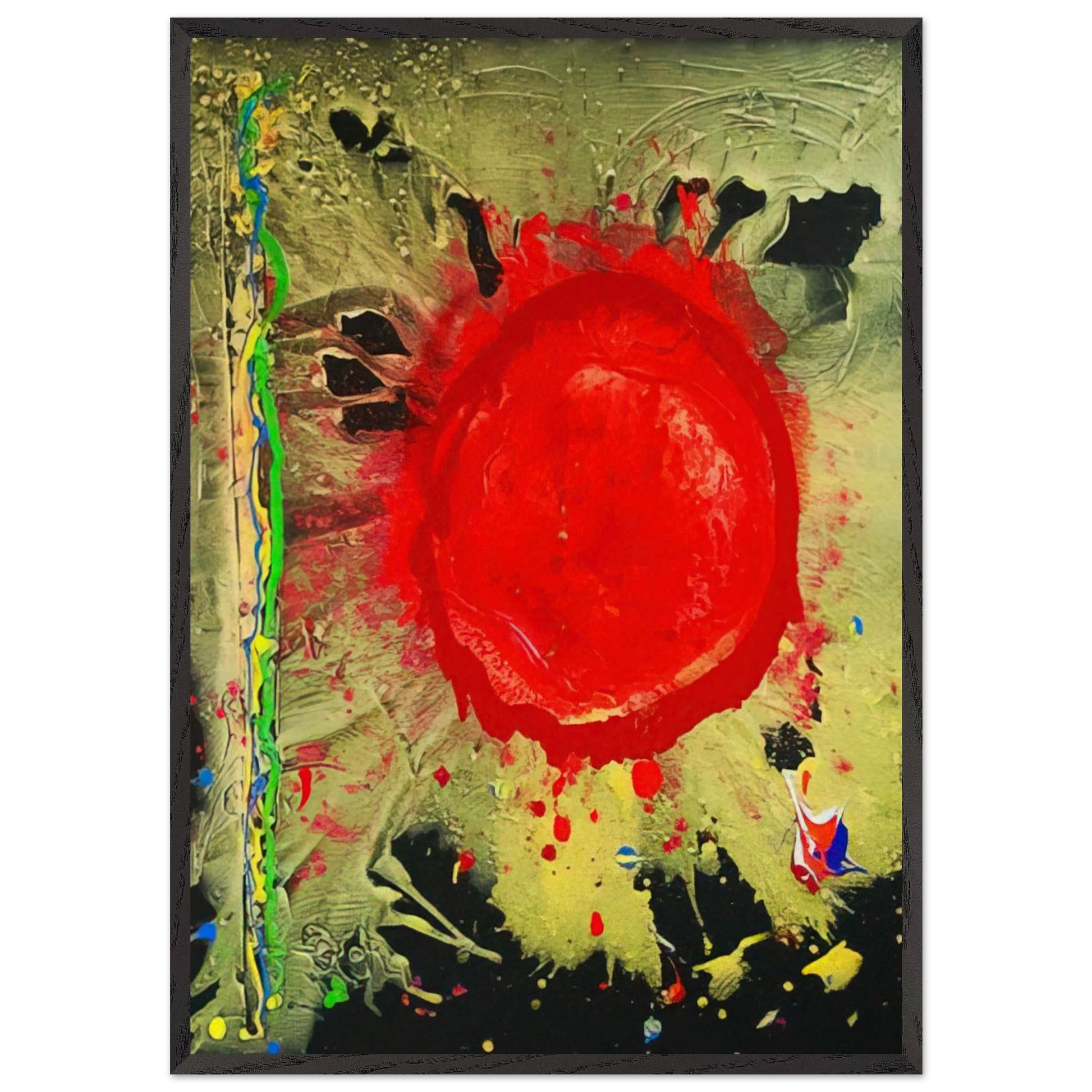 Warrior Universe - 2010 - John Hoyland Framed Art Print – Black Wooden Frame - Default Title - -Framed Art Print