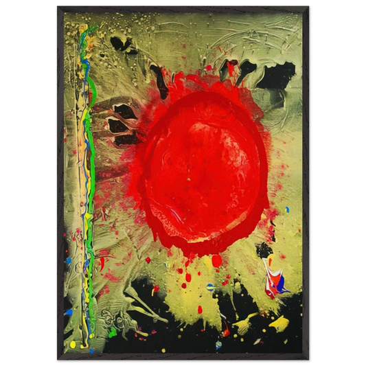 Warrior Universe - 2010 - John Hoyland Framed Art Print – Black Wooden Frame - Default Title - -Framed Art Print