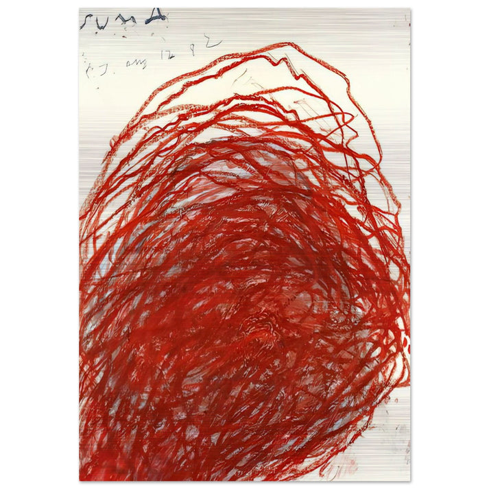 Suma - Cy Twombly Brushed Aluminum Print - 70x100 cm / 28x40 inches | Cy Twombly Aluminum Print | Cy Twombly Prints