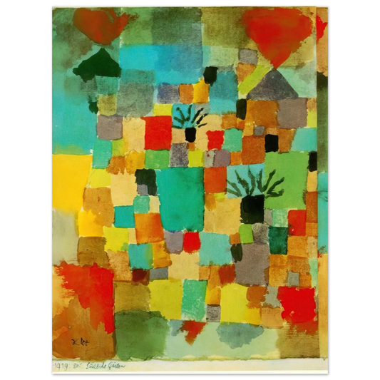 Paul Klee - SOUTHERN TUNISIAN GARDENS 1919 Fine Art Poster - Default Title