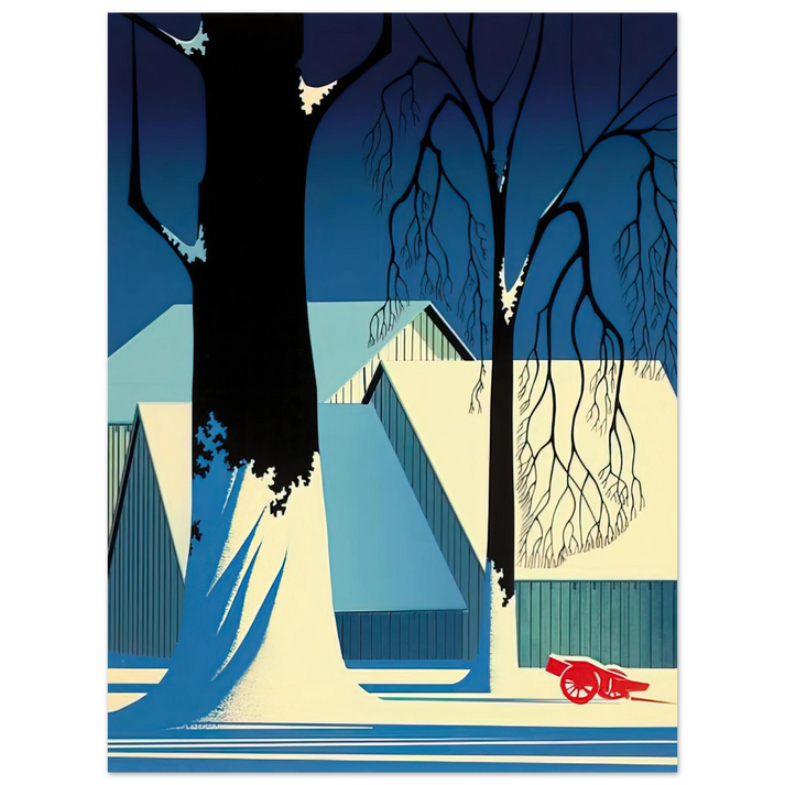 Eyvind Earle - Turquoise  75x100 cm / 30x40inches Fine Art Poster