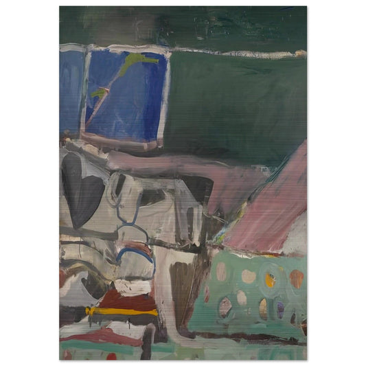 Berkeley #58 - Richard Diebenkorn Brushed Aluminum Print - 70x100 cm / 28x40 inches | Richard Diebenkorn Aluminum Print | Richard Diebenkorn Prints