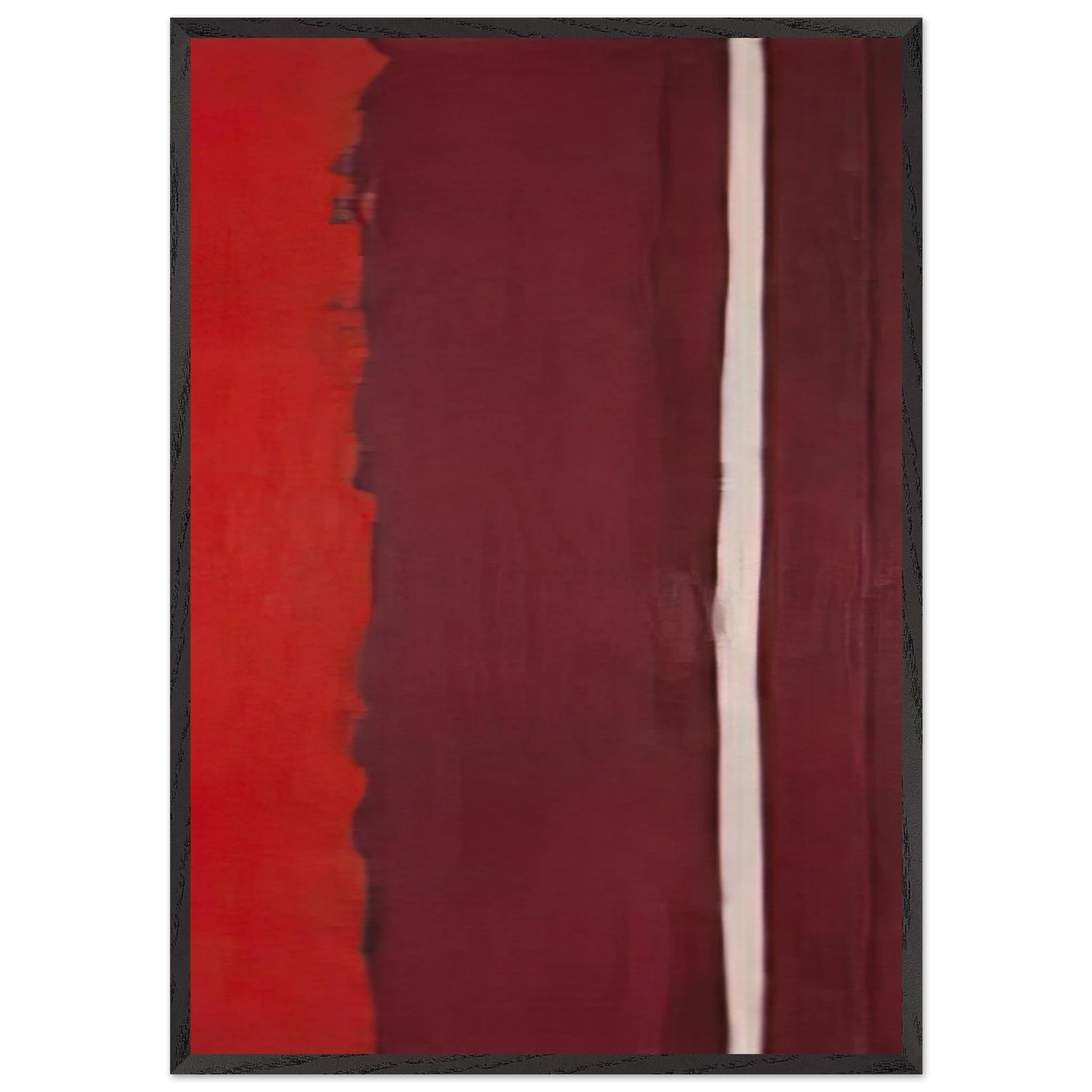 Untitled I - Barnett Newman Framed Art Print – Black Wooden Frame - Default Title - -Framed Art Print