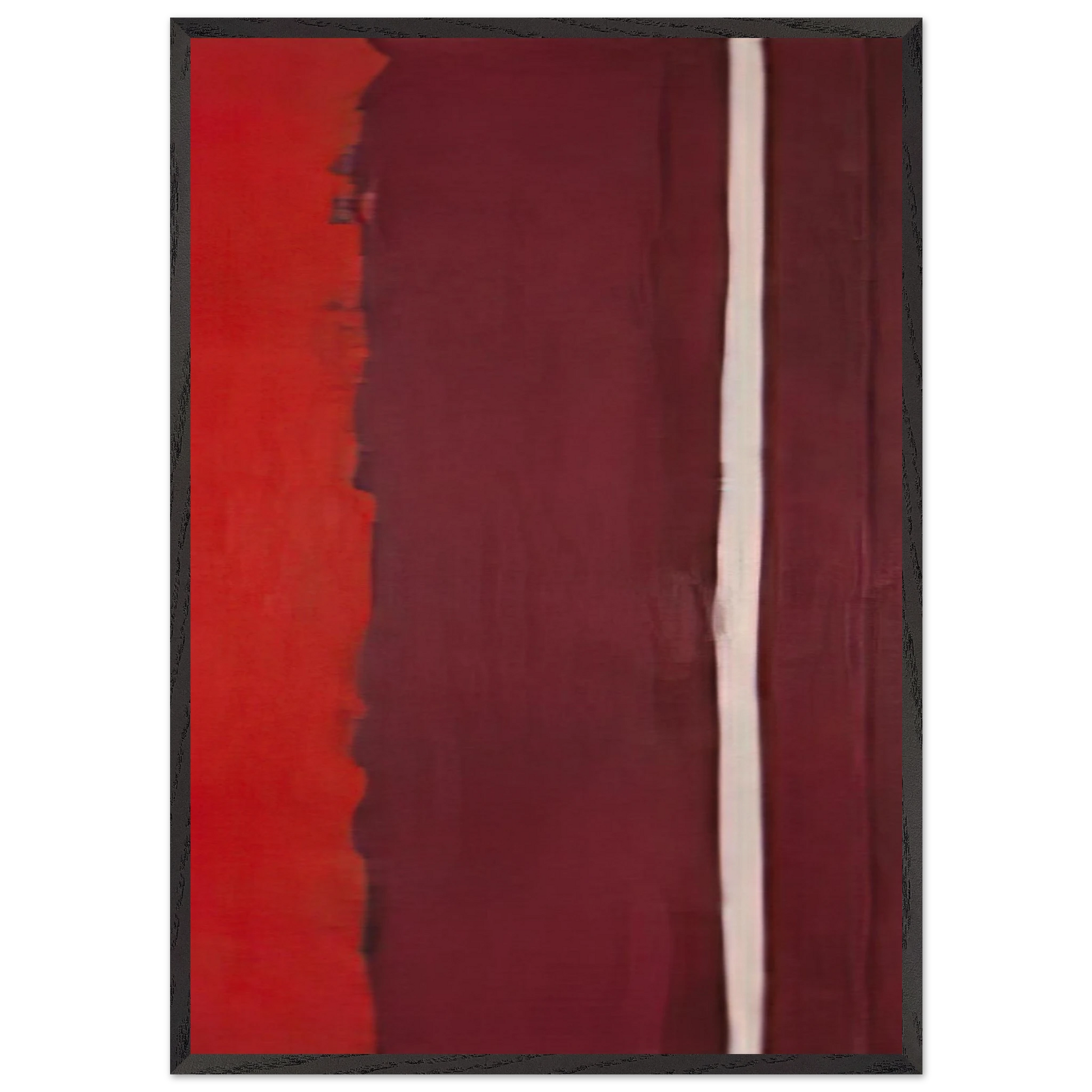 Untitled I - Barnett Newman Framed Art Print – Black Wooden Frame - Default Title - -Framed Art Print