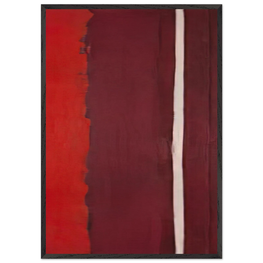 Untitled I - Barnett Newman Framed Art Print – Black Wooden Frame - Default Title - -Framed Art Print