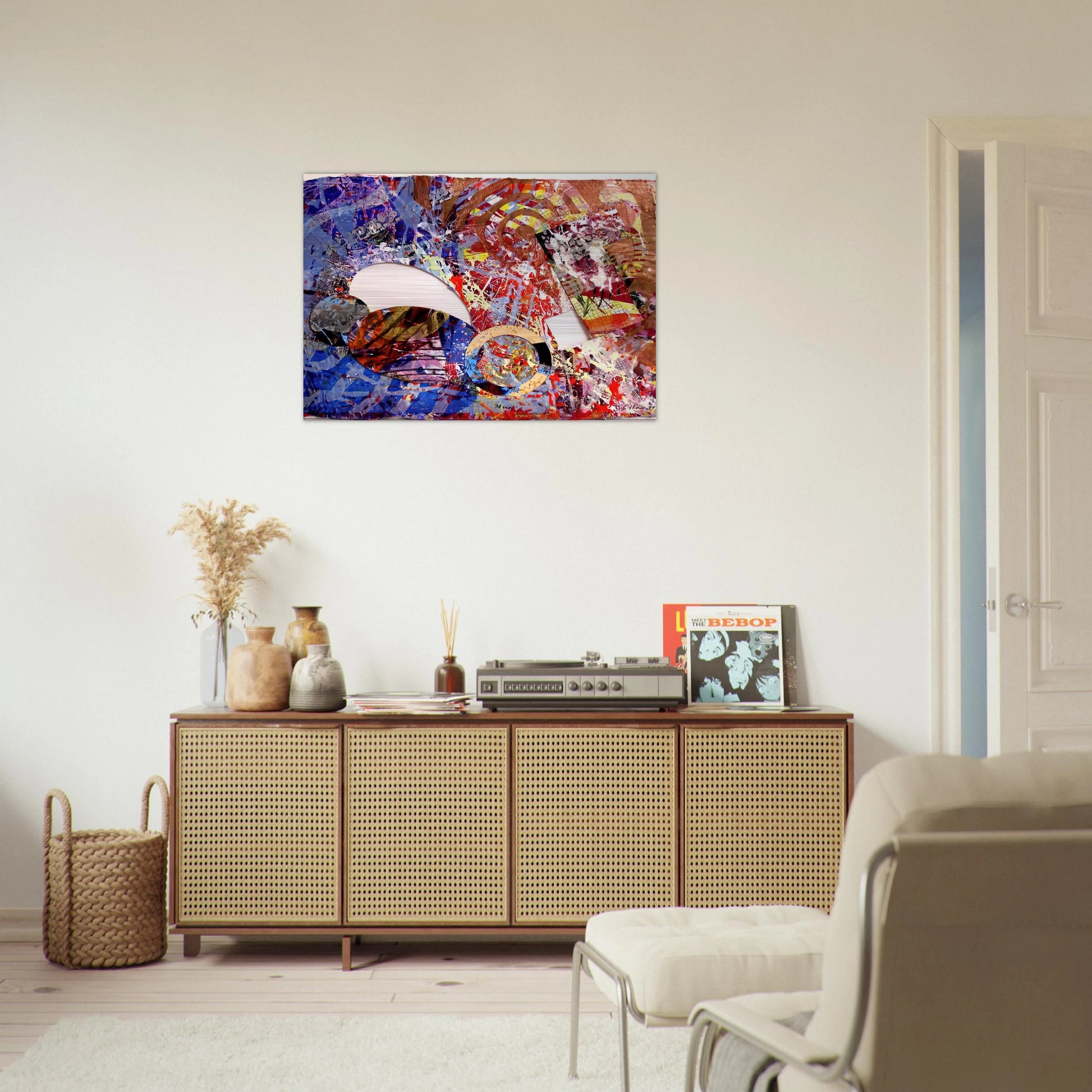 Manet I - Sam Gilliam Brushed Aluminum Print - 70x100 cm / 28x40 inches | Sam Gilliam Aluminum Print | Sam Gilliam Prints