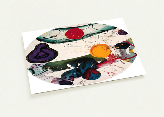 Lollipop  SF88-250  By Sam Francis Pack of 10 Post Cards | Sam Francis Post Cards | A6 (10.5 x 14.8 cm) - 4.1 x 5.8 inches