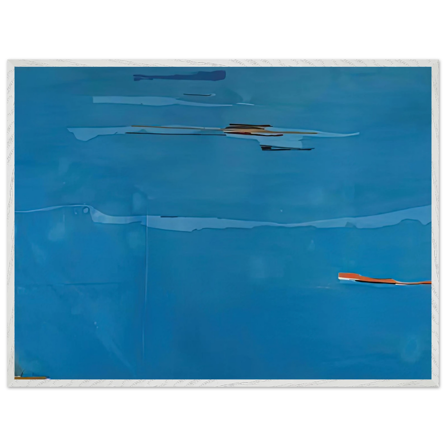 Helen Frankenthaler - Ocean Drive West #1, 1974- Wall Art - 30x40 cm / 12x16 inches - Premium Wooden Framed Poster With Fine Art Paper - Wood frame