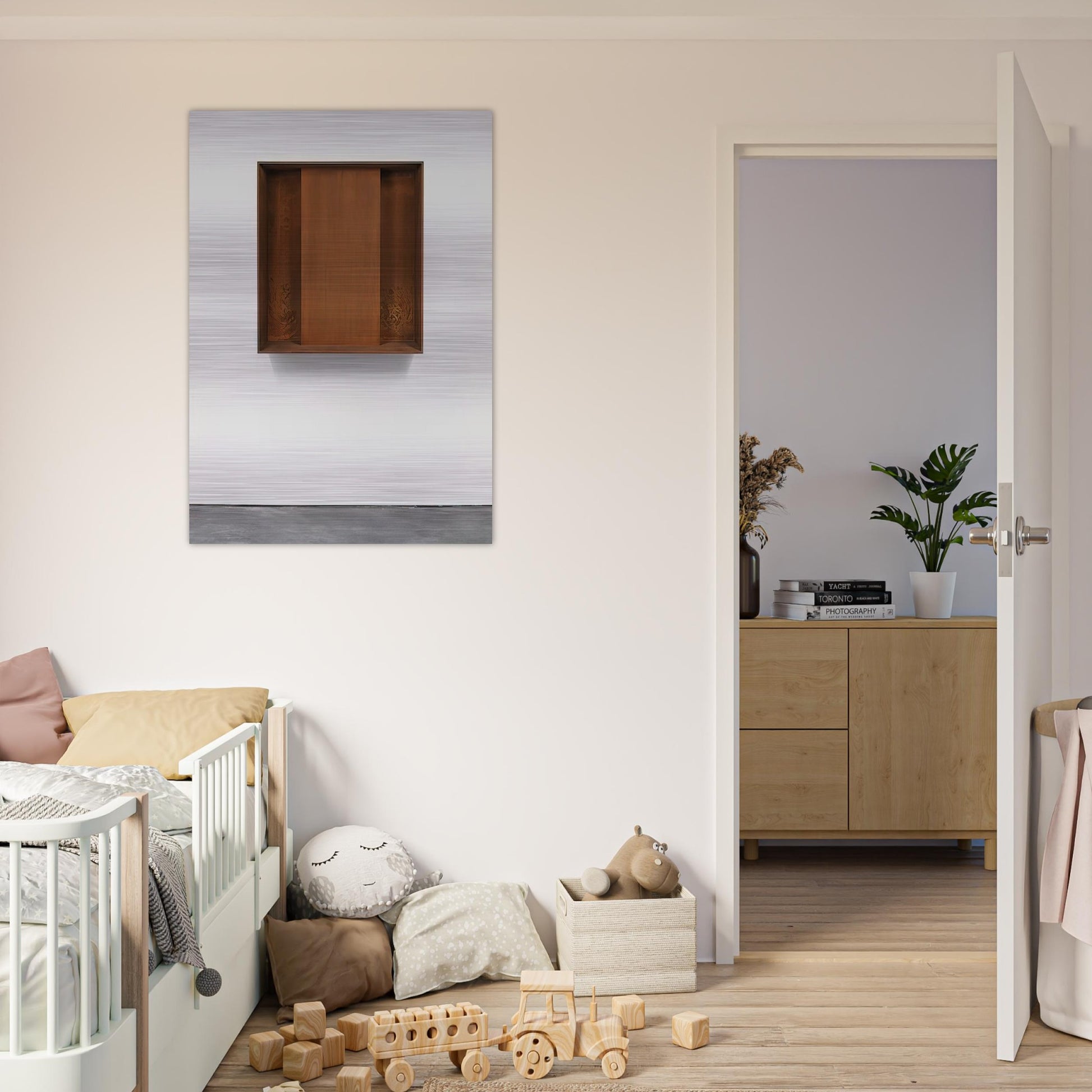 Untitled JUDDO0510 - 1989 - Donald Judd Brushed Aluminum Print - 70x100 cm / 28x40 inches | Donald Judd Aluminum Print | Donald Judd Prints