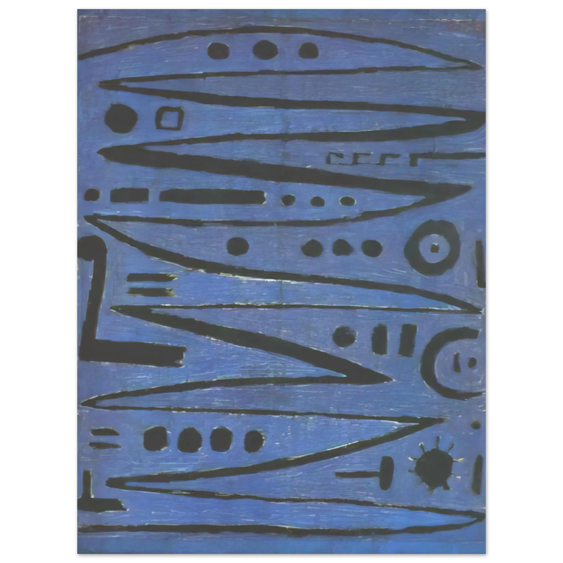 Paul Klee - HEROIC FIDDLING 1938 Fine Art Poster - Default Title