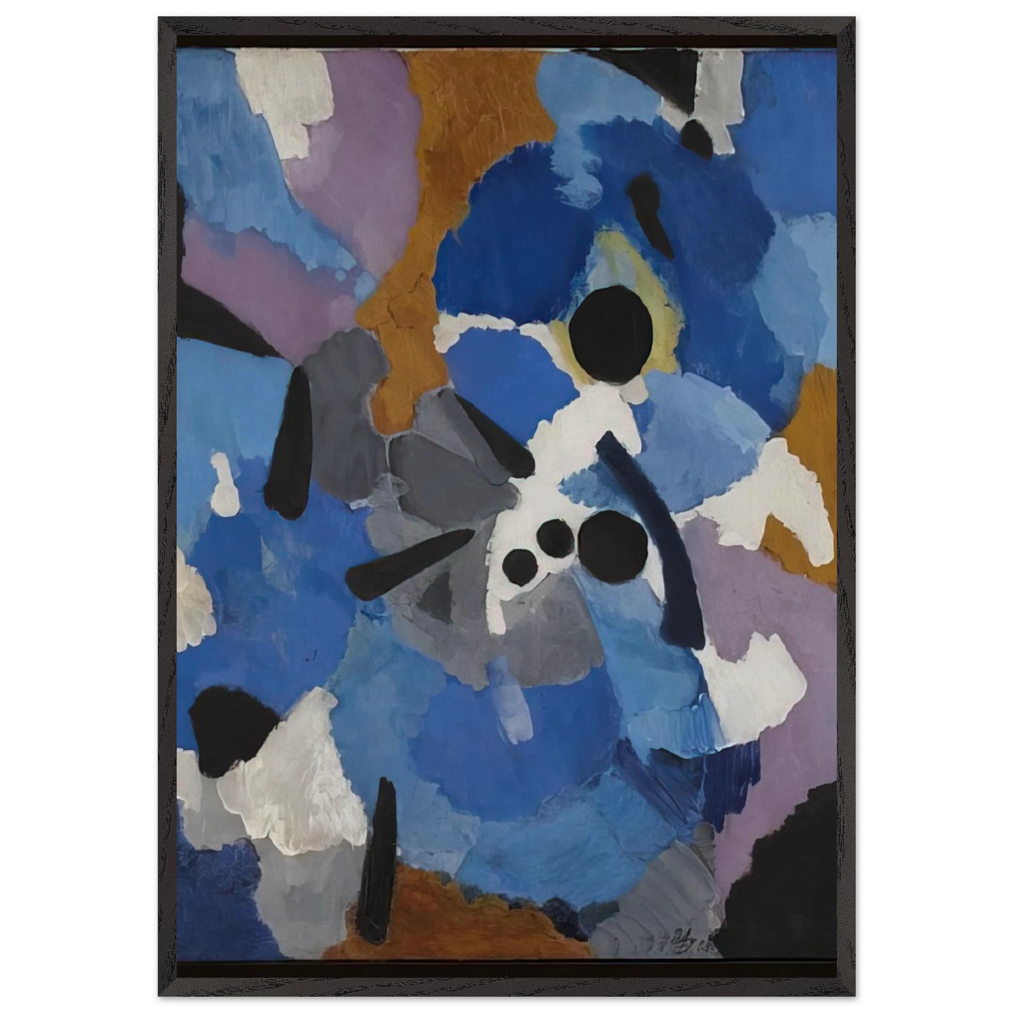 The Dancers - 1958 - Ernst Wilhelm Nay Framed Art Print – Black Wooden Frame - Default Title - -Framed Art Print