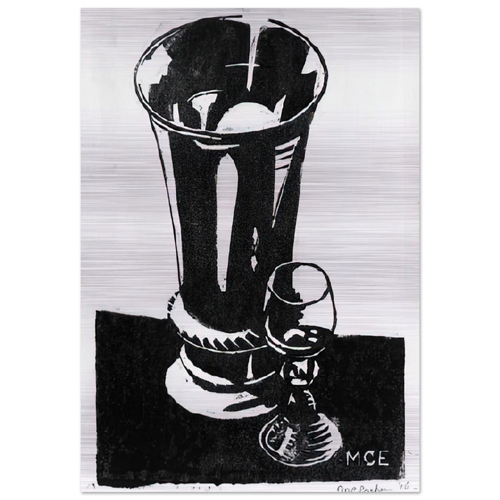 STILL LIFE 1917 - MC Escher Brushed Aluminum Print - 70x100 cm / 28x40 inches | MC Escher Aluminum Print | MC Escher Prints