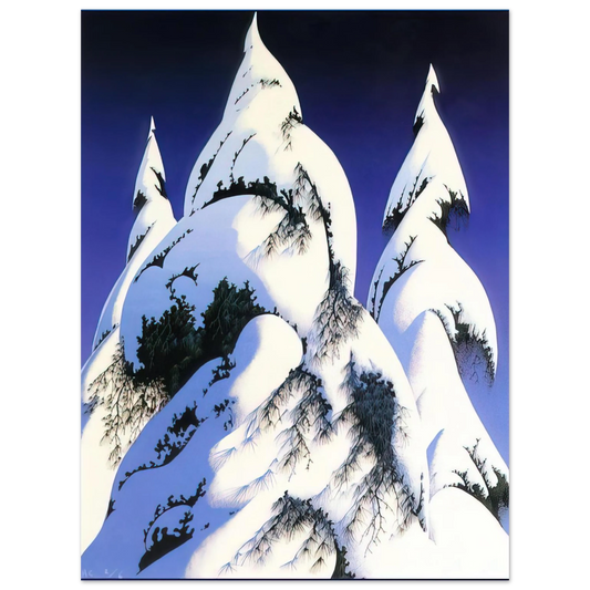 Eyvind Earle - Snow Trees Fine Art Poster - Default Title