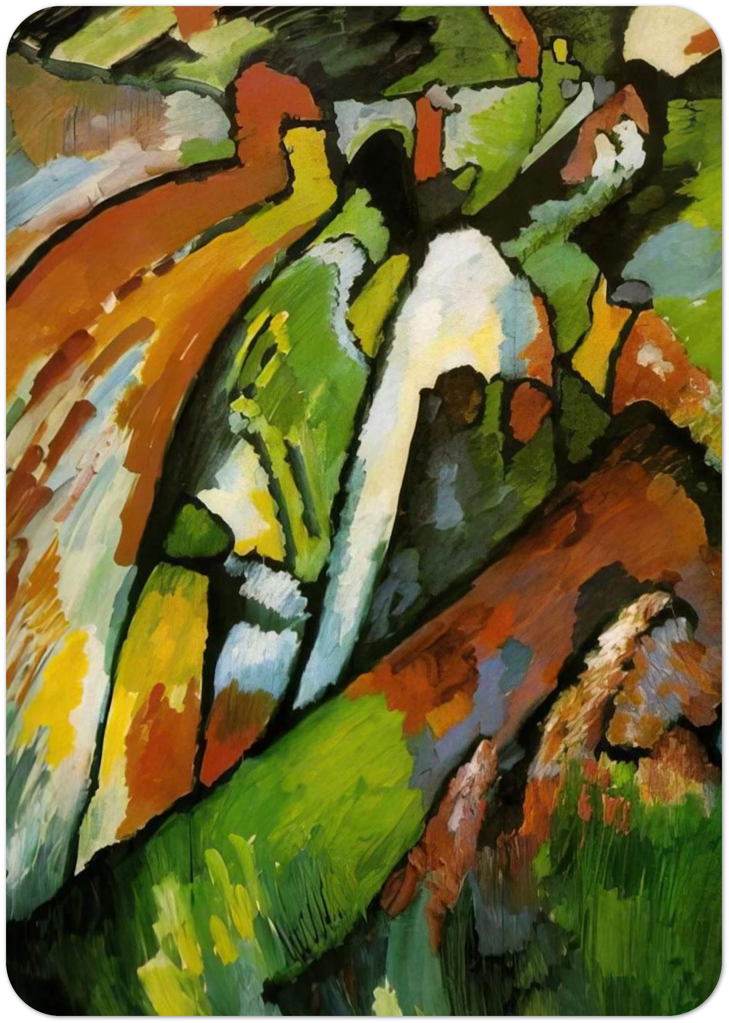 IMPROVISATION 7 1910 By Wassily Kandinsky Pack of 10 Post Cards | Wassily Kandinsky Post Cards | A6 (10.5 x 14.8 cm) - 4.1 x 5.8 inches