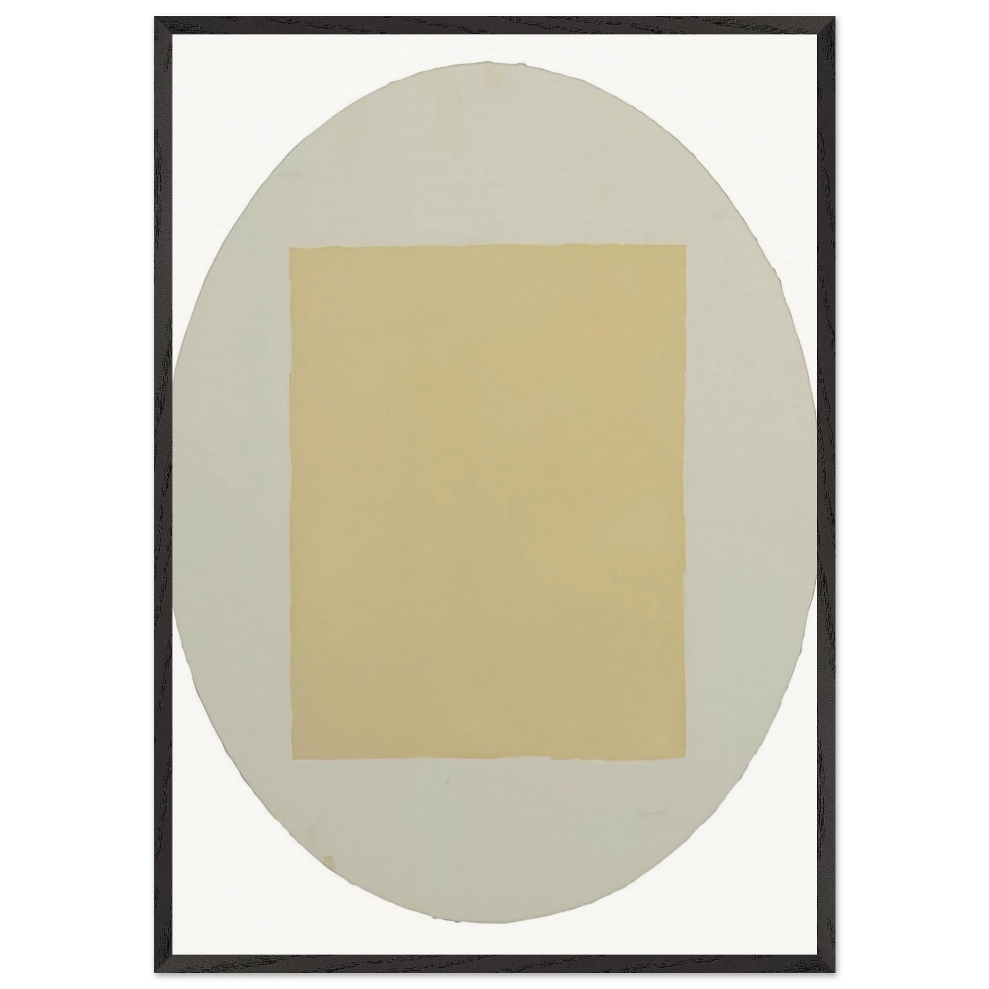 Untitled from Seven Aquatints - Minimalism - Robert Ryman Framed Art Print – Black Wooden Frame - Default Title - -Framed Art Print