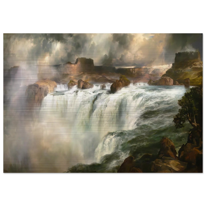 Shenandoah River - Thomas Moran Brushed Aluminum Print - 70x100 cm / 28x40 inches | Thomas Moran Aluminum Print | Thomas Moran Prints