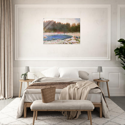 Lake in the Tyrol - John Singer Sargent Acrylic Print - 70x100 cm / 28x40″ inches | John Singer Sargent Wall Art | John Singer Sargent Prints