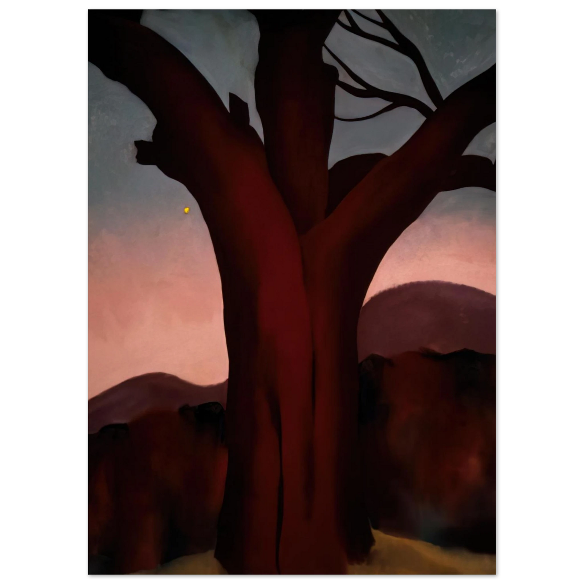 Georgia O'Keeffe - Autumn Trees - Chestnut Tree Fine Art Poster - 40x60 cm / 16x24 inches