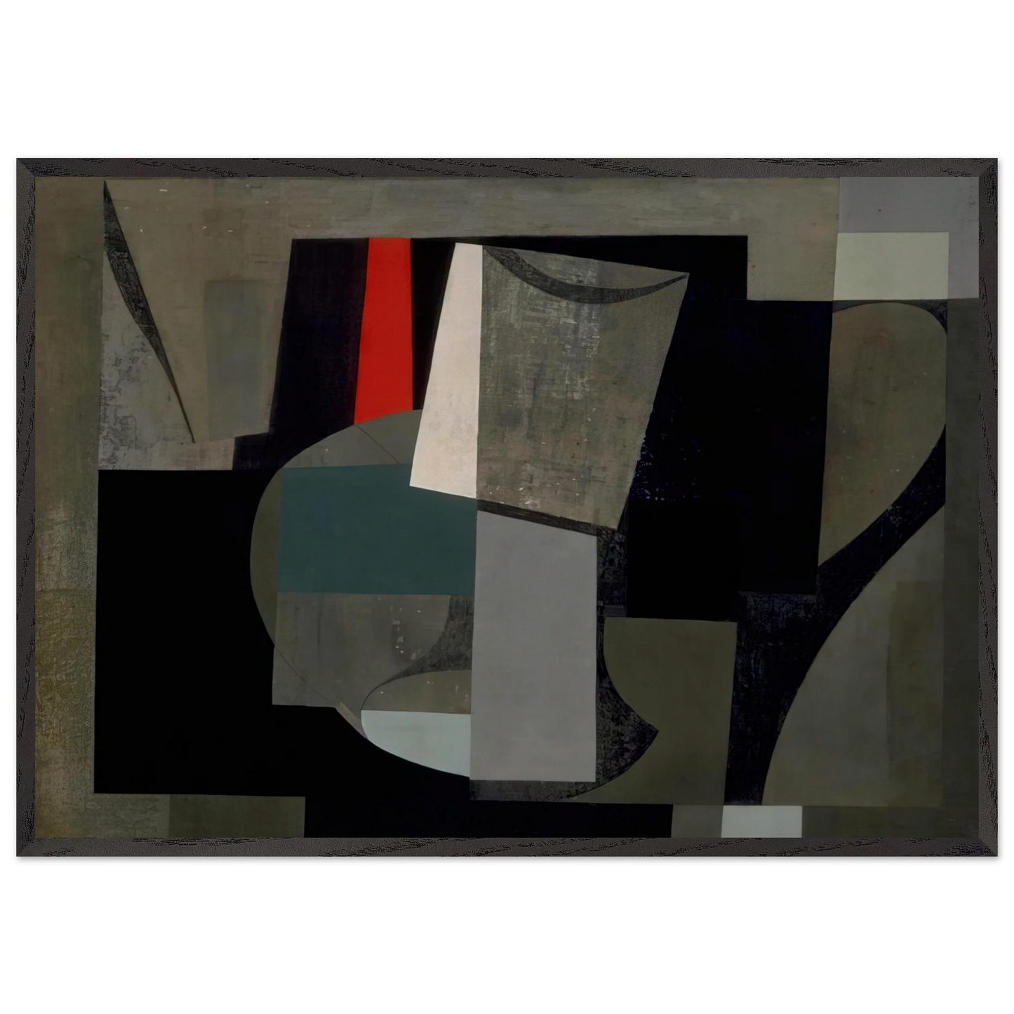 1934-6 painting - still life - 1936 - Ben Nicholson Framed Art Print – Black Wooden Frame - Default Title - -Framed Art Print