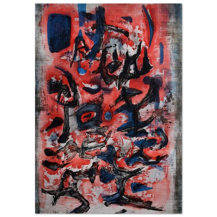 SIGNES EN MOUVEMENT 1957 - Zao Wou-Ki Brushed Aluminum Print - 70x100 cm / 28x40 inches | Zao Wou-Ki Aluminum Print | Zao Wou-Ki Prints